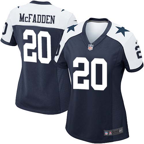 Women's Game Darren McFadden Nike Jersey Navy Blue Alternate - #20 Throwback NFL Dallas Cowboys